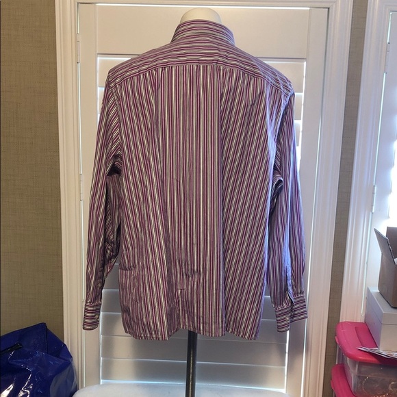 Ralph Lauren Double RL Purple Striped Women's Shirt - Picture 4 of 9